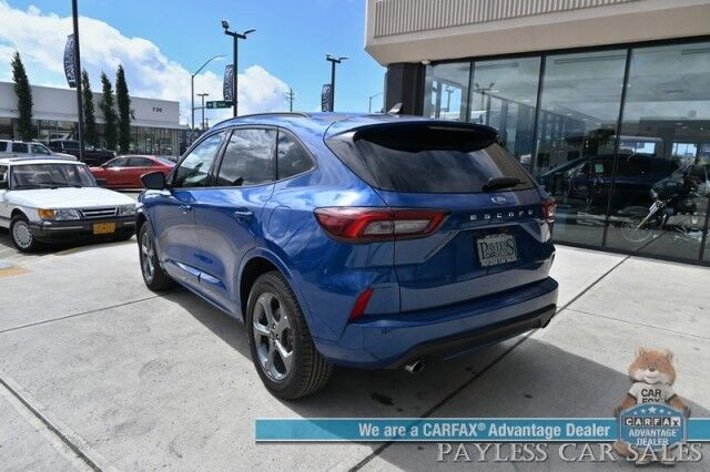 2023 Ford Escape ST-Line / AWD / Cold Weather Pkg / Auto Start / Power & Heated Leather Seats / Heated Steering Wheel / Lane Watch & Blind Spot / Apple CarPlay & Android Auto / Back Up Cam / 32 MPG / 1-Owner Anchorage AK