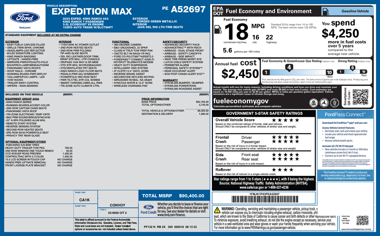 2023 Ford Expedition Max King Ranch Knoxville TN