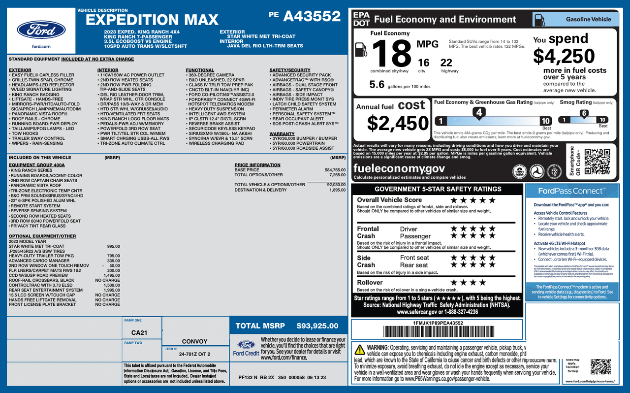 2023 Ford Expedition Max King Ranch Knoxville TN