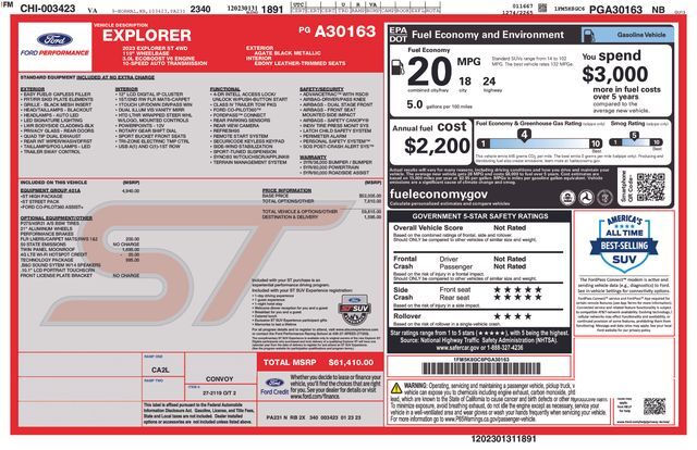 2023 Ford Explorer ST Raleigh NC