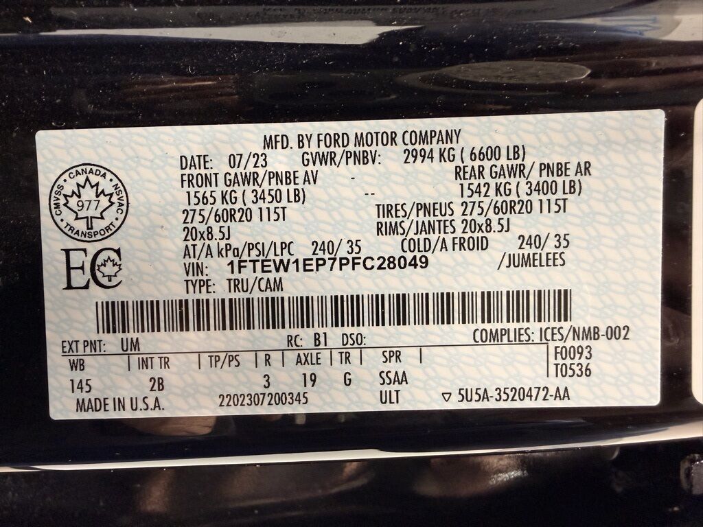 2023 Ford F-150 4x4 SuperCrew Lariat Minocqua WI