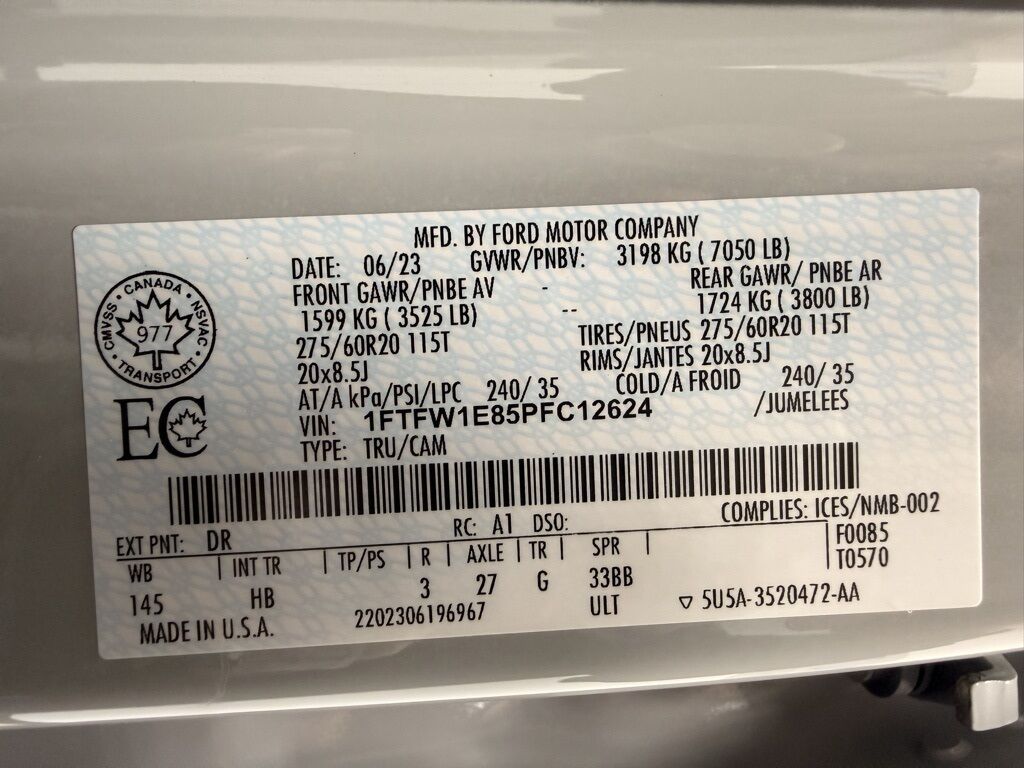 2023 Ford F-150 4x4 SuperCrew Lariat Minocqua WI