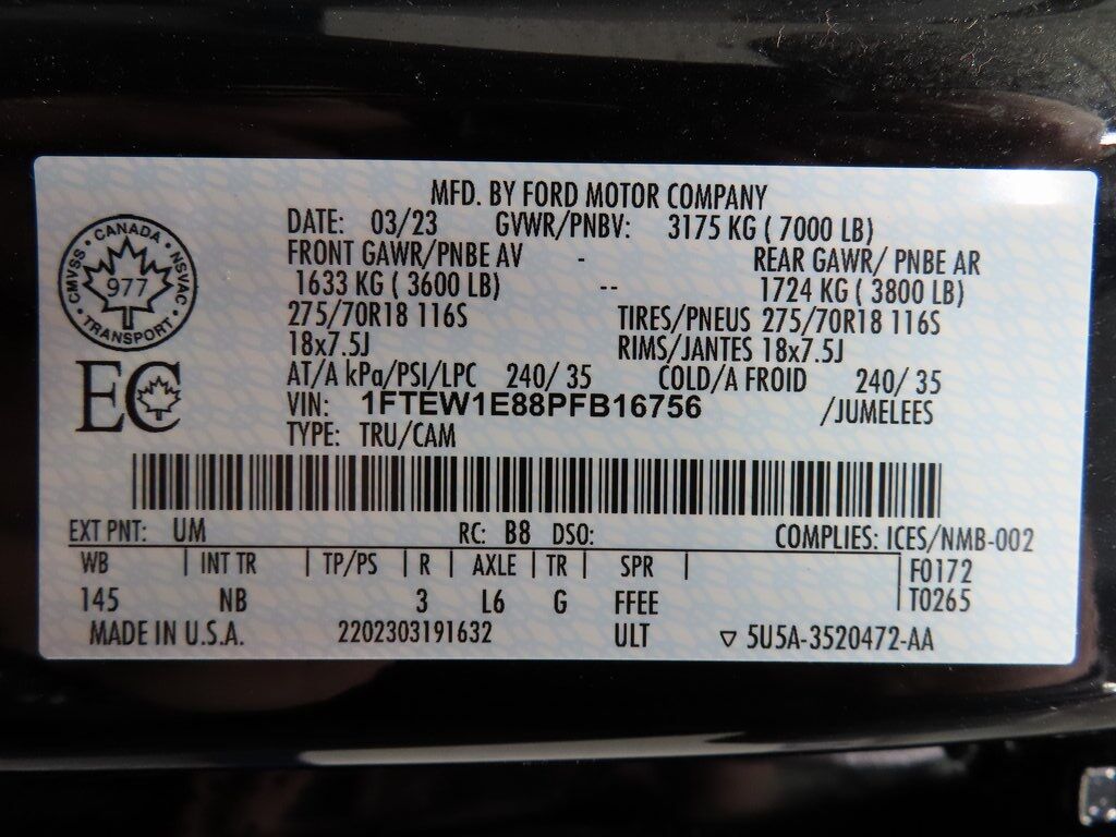 2023 Ford F-150 4x4 SuperCrew Tremor Fond du Lac WI