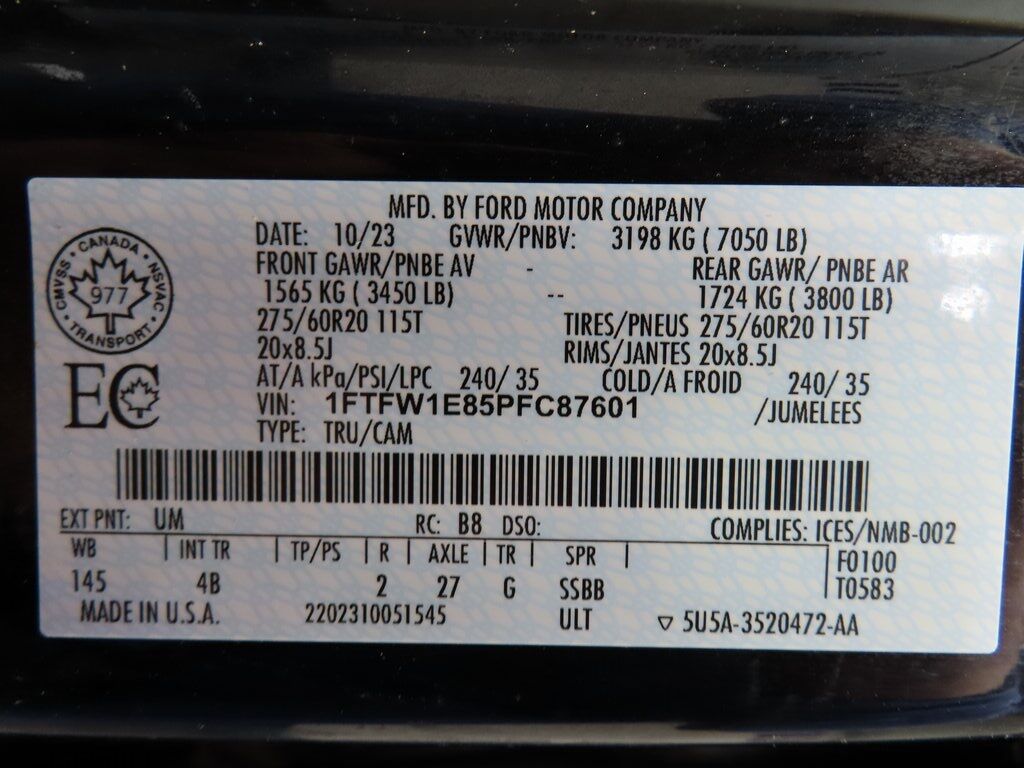 2023 Ford F-150 4x4 SuperCrew XLT Fond du Lac WI