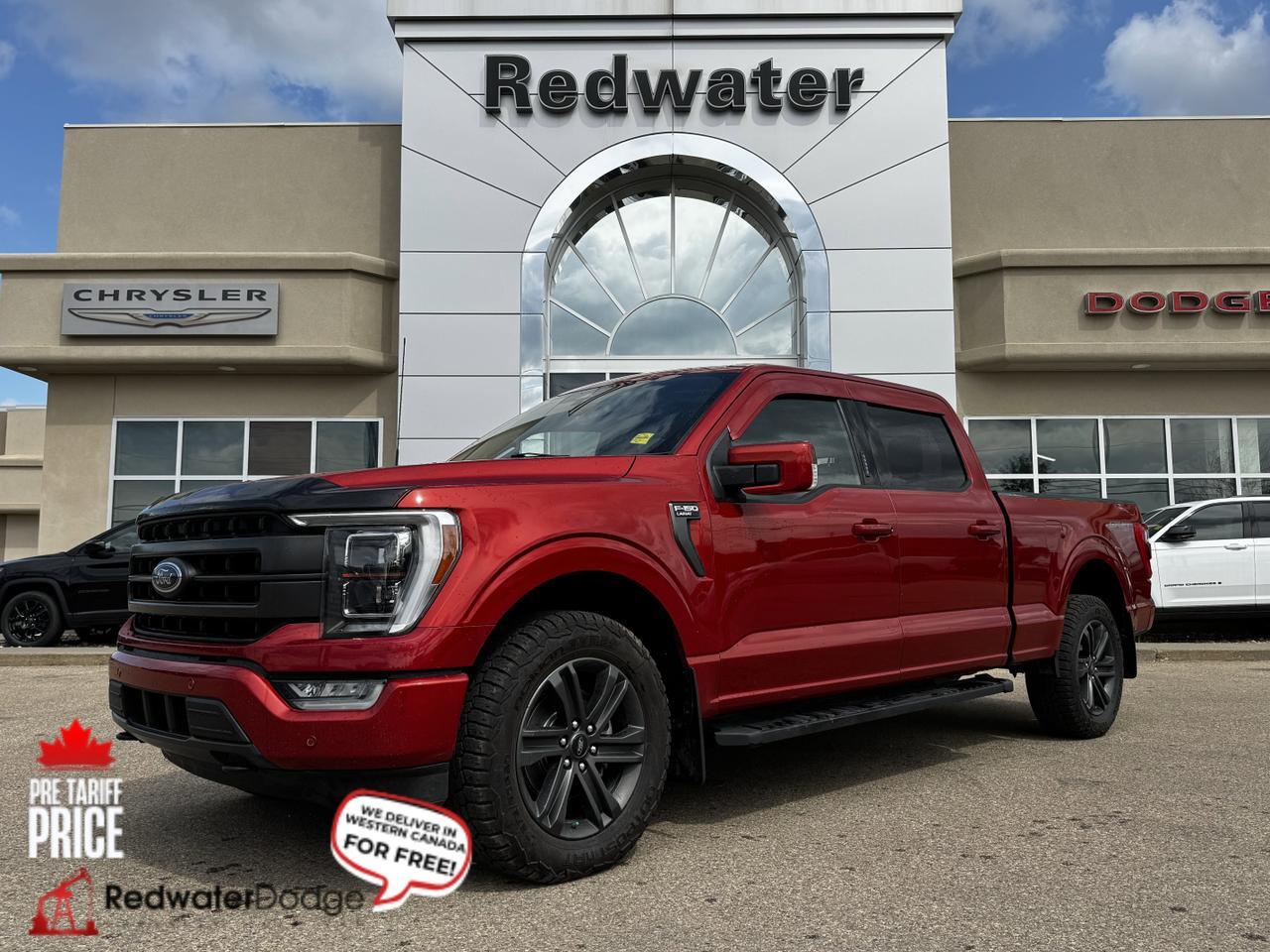 2023 Ford F-150 Lariat Sport Crew Cab 4WD | V6 Twin Turbo | Leather | Pano Sunroof | NAV Redwater AB