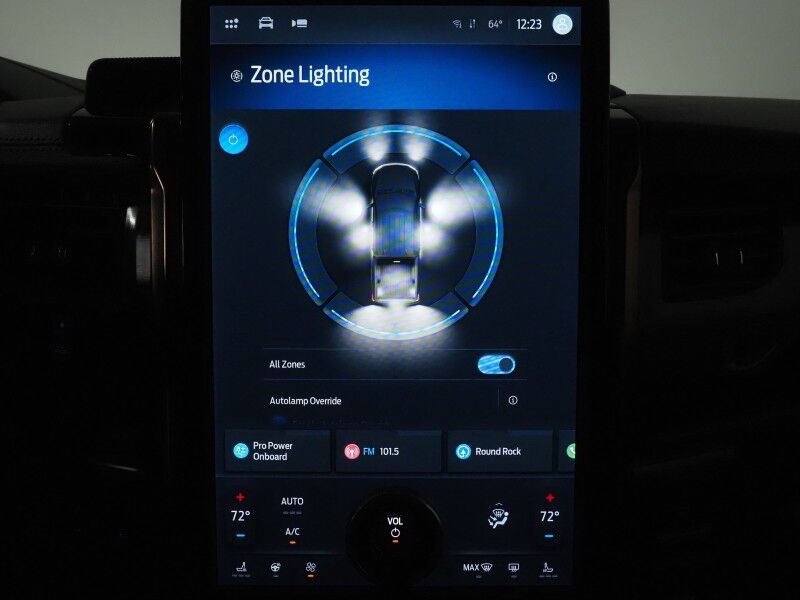 2023 Ford F-150 Lightning LARIAT 4WD Extended Range *NAVIGATION, BLUE CRUISE, SAFETY ALERTS, 360 VIEW CAMERAS, TWIN PANEL MOONROOF, LEATHER, CLIMATE SEATS, HEATED STEERING, TOW TECH PKG, BANG & OLUFSEN, WIRELESS CHARGING, ANDROID & APPLE Round Rock TX