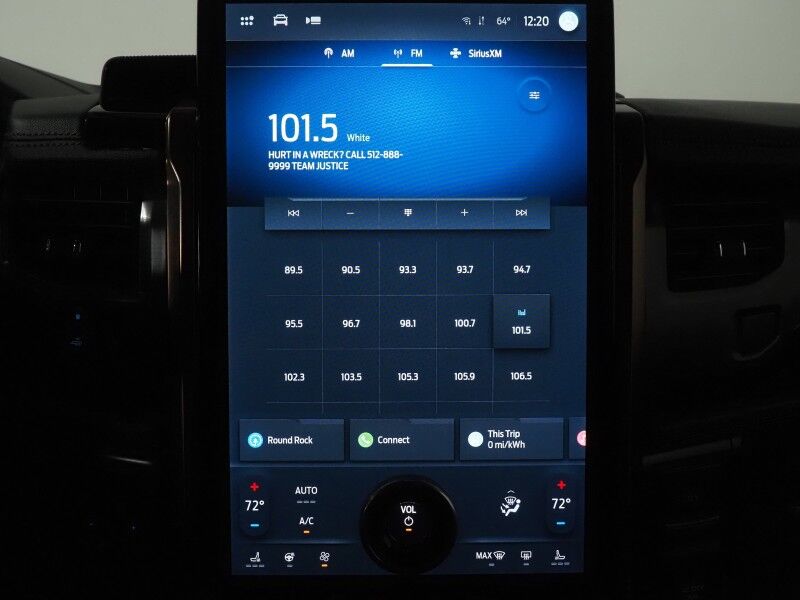 2023 Ford F-150 Lightning LARIAT 4WD Extended Range *NAVIGATION, BLUE CRUISE, SAFETY ALERTS, 360 VIEW CAMERAS, TWIN PANEL MOONROOF, LEATHER, CLIMATE SEATS, HEATED STEERING, TOW TECH PKG, BANG & OLUFSEN, WIRELESS CHARGING, ANDROID & APPLE Round Rock TX