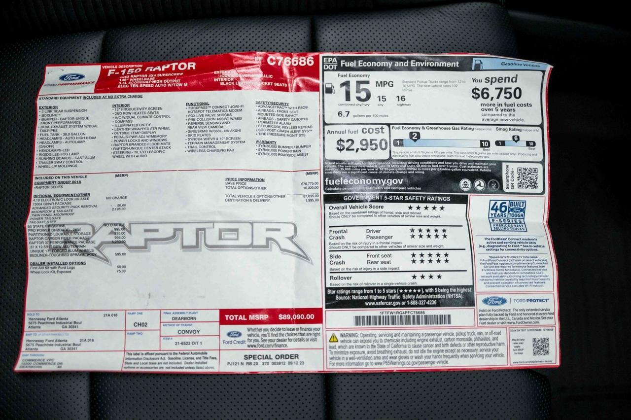 2023 Ford F-150 Raptor 37 Performance Marietta GA
