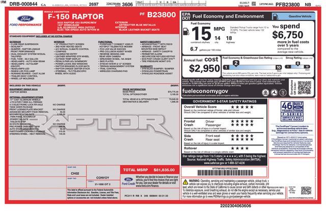 2023 Ford F-150 Raptor Raleigh NC