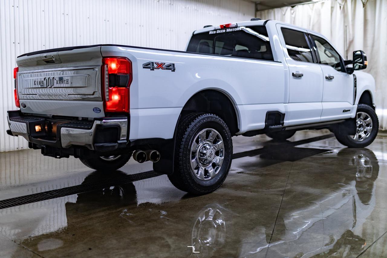 2023 Ford F-350 4x4 Crew Cab King Ranch Longbox Diesel Leather Roof Nav Red Deer AB