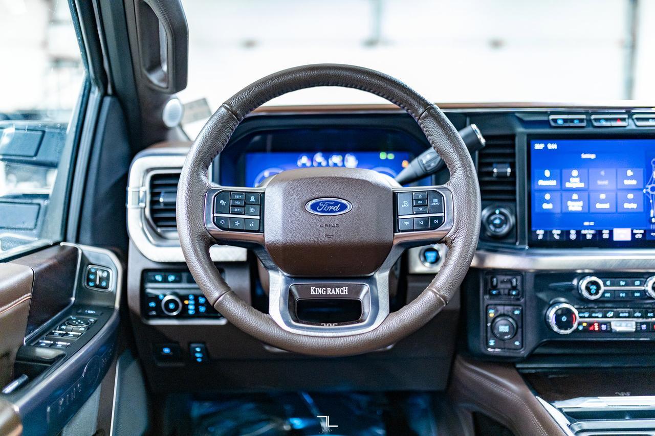 2023 Ford F-350 4x4 Crew Cab King Ranch Longbox Diesel Leather Roof Nav Red Deer AB