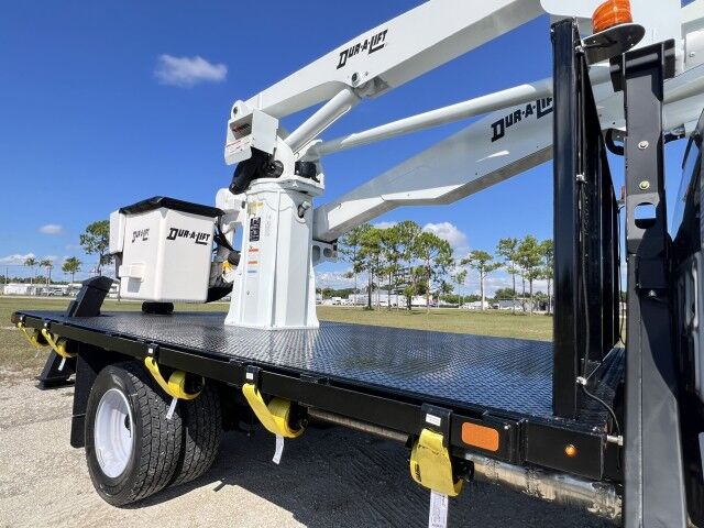 2023 Ford F-600XL 4x4 - BLOWOUT SALE - 16' Steel Flatbed Bucket Truck 59' Working Height Dur-A-Lift DMP2-52DU Telescopic Articulating Material Handling Homestead FL