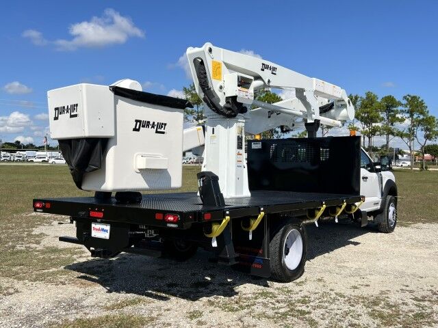 2023 Ford F-600XL 4x4 - BLOWOUT SALE - 16' Steel Flatbed Bucket Truck 59' Working Height Dur-A-Lift DPM Homestead FL