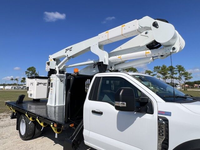 2023 Ford F-600XL 4x4 - BLOWOUT SALE - 16' Steel Flatbed Bucket Truck 59' Working Height Dur-A-Lift DPM Homestead FL