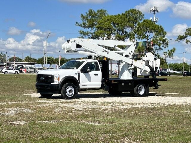 2023 Ford F-600XL 4x4 16&apos; Steel Flatbed Bucket Truck 59&apos; Working Height Dur-A-Lift DPM2-52DU Homestead FL