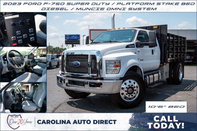 2023 Ford F-750 Super Duty / Platform Stake Bed / Diesel / Muncie Omni System!