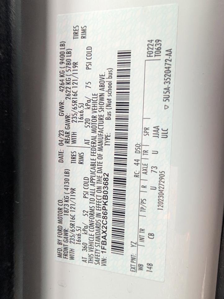 2023 Ford Ford TRANSIT T-350 Johnstown NY