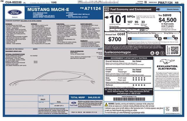 2023 Ford Mustang Mach-E
