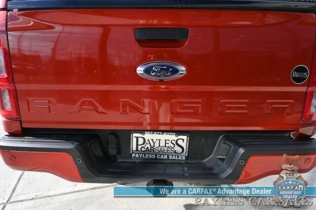 2023 Ford Ranger Lariat / 4X4 / Crew Cab / Power & Heated Leather Seats / Lane Watch & Blind Spot Alert / Apple CarPlay & Android Auto / Back Up Cam / Leer Matching Canopy / Keyless Entry & Start / Alloy Wheels / 1-Owner Anchorage AK