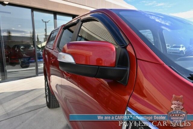 2023 Ford Ranger Lariat / 4X4 / Crew Cab / Power & Heated Leather Seats / Lane Watch & Blind Spot Alert / Apple CarPlay & Android Auto / Back Up Cam / Leer Matching Canopy / Keyless Entry & Start / Alloy Wheels / 1-Owner Anchorage AK