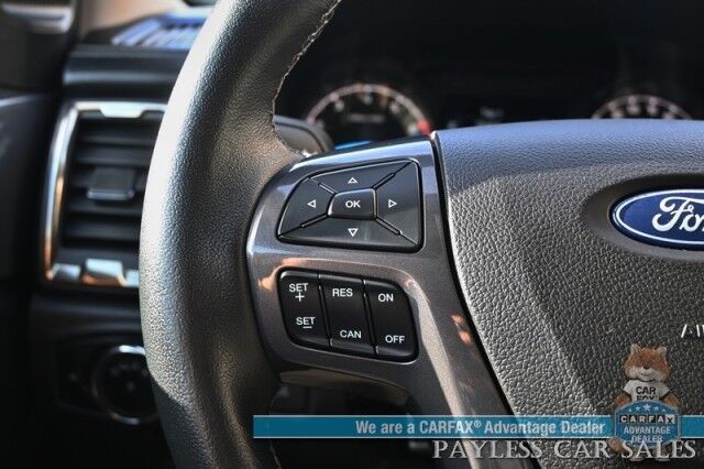2023 Ford Ranger Lariat / 4X4 / Crew Cab / Power & Heated Leather Seats / Lane Watch & Blind Spot Alert / Apple CarPlay & Android Auto / Back Up Cam / Leer Matching Canopy / Keyless Entry & Start / Alloy Wheels / 1-Owner Anchorage AK
