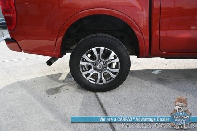 2023 Ford Ranger Lariat / 4X4 / Crew Cab / Power & Heated Leather Seats / Lane Watch & Blind Spot Alert / Apple CarPlay & Android Auto / Keyless Entry & Start / Aluminum Wheels / Back Up Cam / Only 12K Miles / 1-Owner Anchorage AK