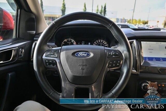2023 Ford Ranger Lariat / 4X4 / Crew Cab / Power & Heated Leather Seats / Lane Watch & Blind Spot Alert / Apple CarPlay & Android Auto / Keyless Entry & Start / Aluminum Wheels / Back Up Cam / Only 12K Miles / 1-Owner Anchorage AK