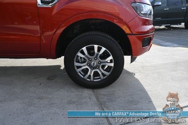 2023 Ford Ranger Lariat / 4X4 / Crew Cab / Power & Heated Leather Seats / Lane Watch & Blind Spot Alert / Apple CarPlay & Android Auto / Keyless Entry & Start / Aluminum Wheels / Back Up Cam / Only 12K Miles / 1-Owner Anchorage AK