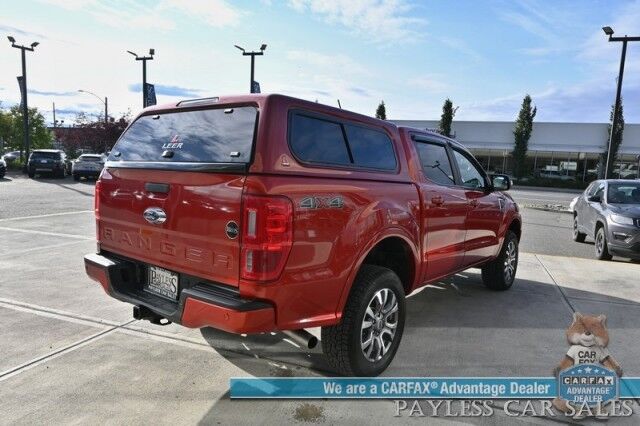 2023 Ford Ranger Lariat / 4X4 / Crew Cab / Power & Heated Leather Seats / Lane Watch & Blind Spot Alert / Apple CarPlay & Android Auto / Keyless Entry & Start / Aluminum Wheels / Back Up Cam / Only 12K Miles / 1-Owner Anchorage AK