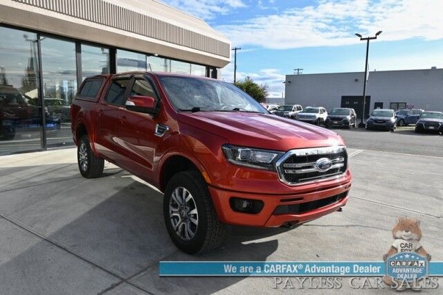 2023 Ford Ranger Lariat / 4X4 / Crew Cab / Power & Heated Leather Seats / Lane Watch & Blind Spot Alert / Apple CarPlay & Android Auto / Keyless Entry & Start / Aluminum Wheels / Back Up Cam / Only 12K Miles / 1-Owner Anchorage AK
