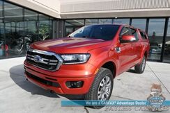 2023_Ford_Ranger_Lariat / 4X4 / Crew Cab / Power & Heated Leather Seats / Lane Watch & Blind Spot Alert / Apple CarPlay & Android Auto / Keyless Entry & Start / Aluminum Wheels / Back Up Cam / Only 12K Miles / 1-Owner_ Anchorage AK