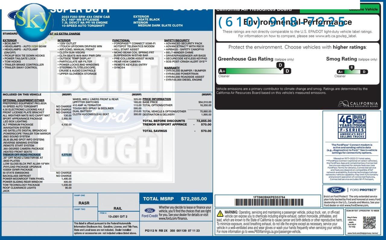 2023 Ford Super Duty F-250 SRW 4WD XLT TREMOR OFF-ROAD PACKAGE West Chester PA