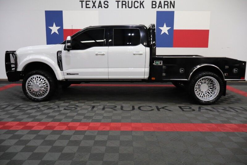 2023 Ford Super Duty F-450 DRW LARIAT 6.7L Diesel Dually Flatbed 24in KG Forged Wheels 35in Tir