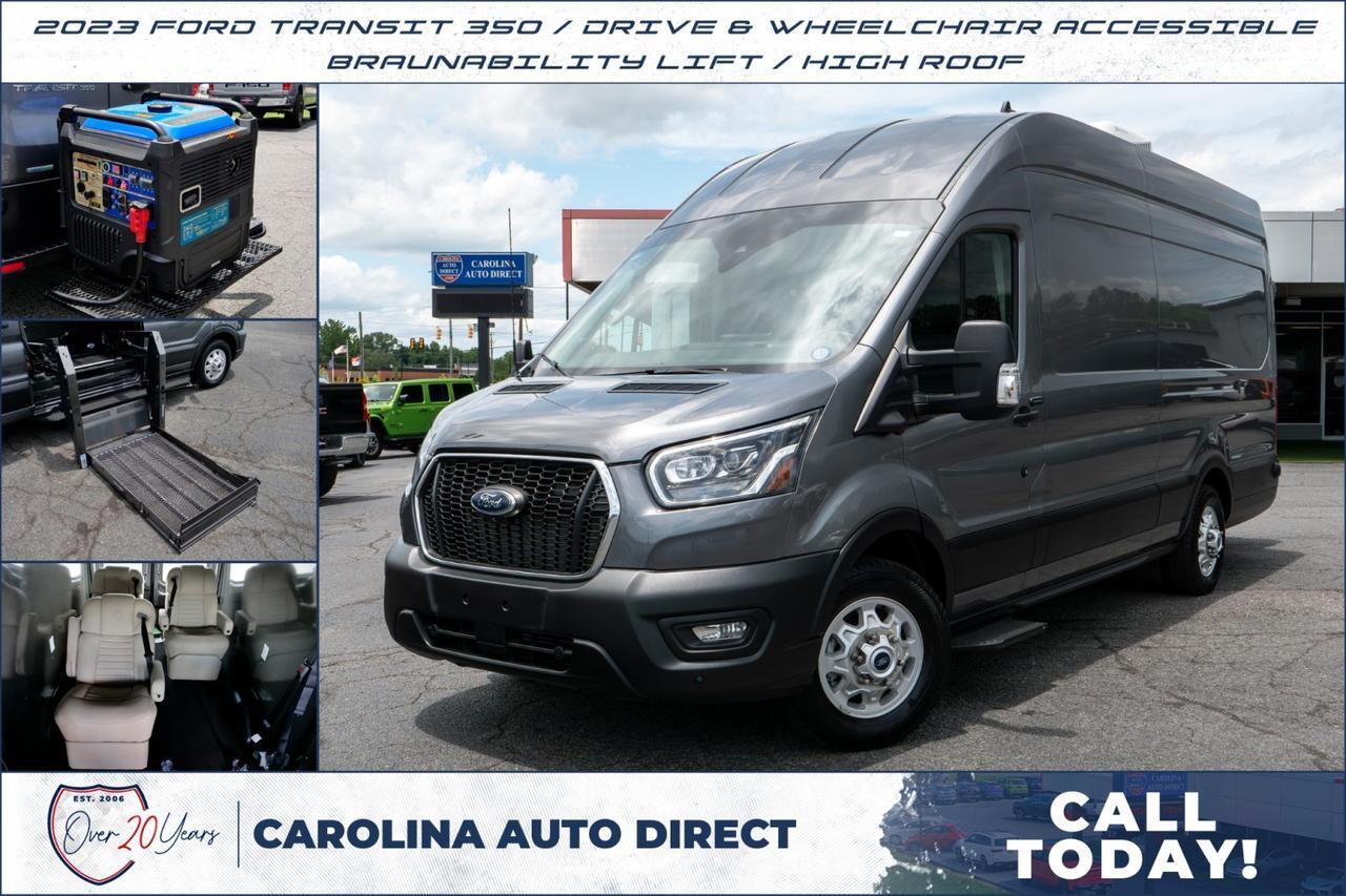 2023 Ford Transit 350 / Drive & Wheelchair Accessible / Braunability Lift / High Roof!