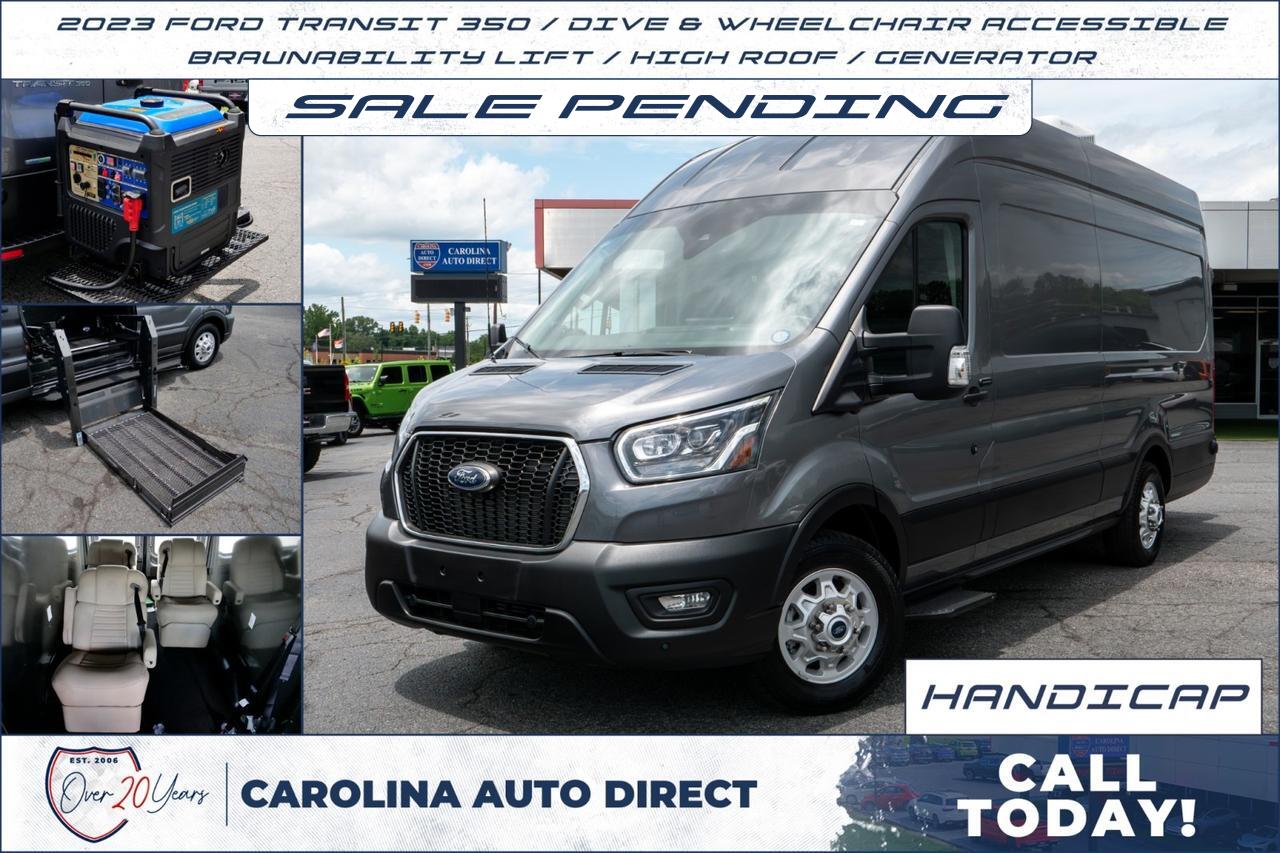 2023 Ford Transit 350 / Drive & Wheelchair Accessible / Braunability Lift / High Roof!