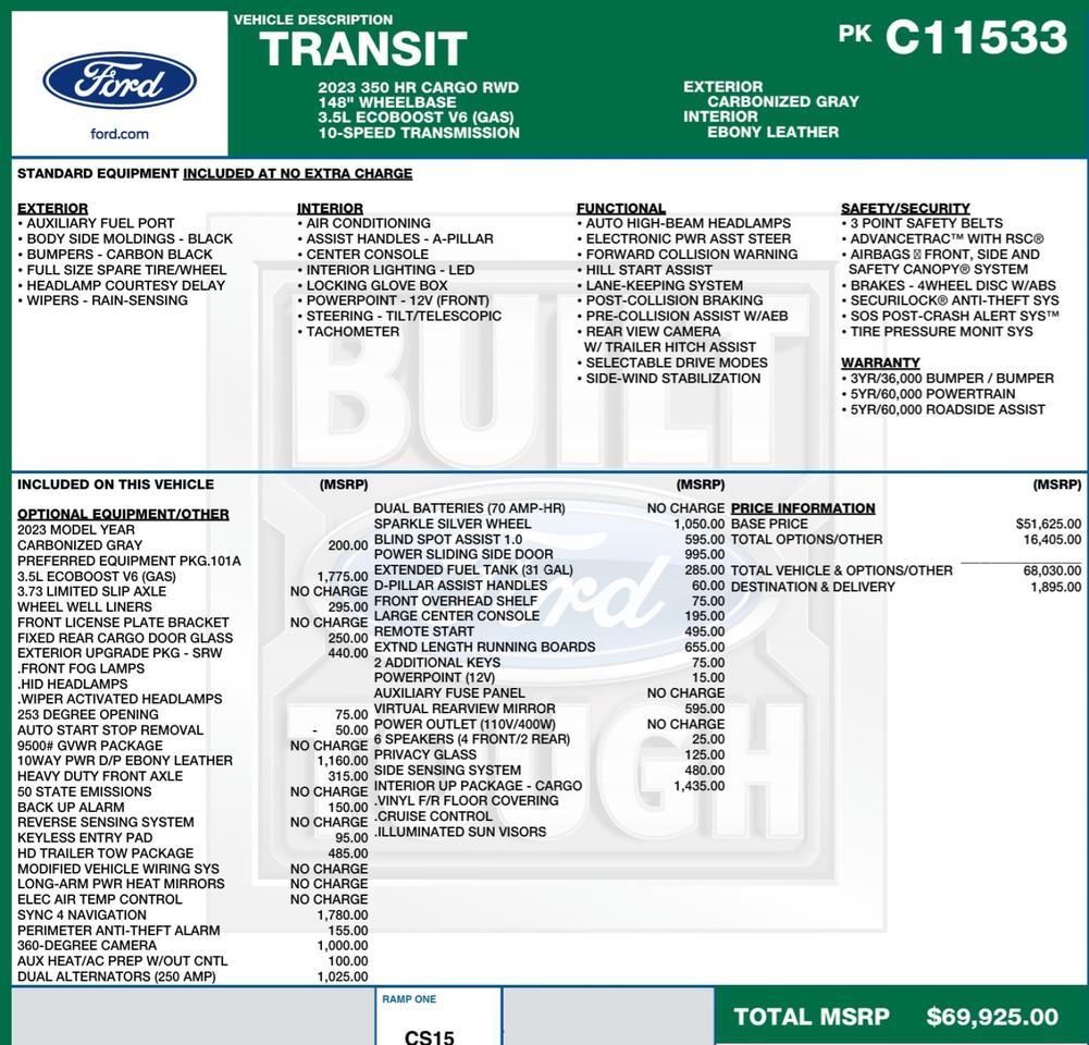 2023 Ford Transit 350 / Drive & Wheelchair Accessible / Braunability Lift / High Roof! Lincolnton NC