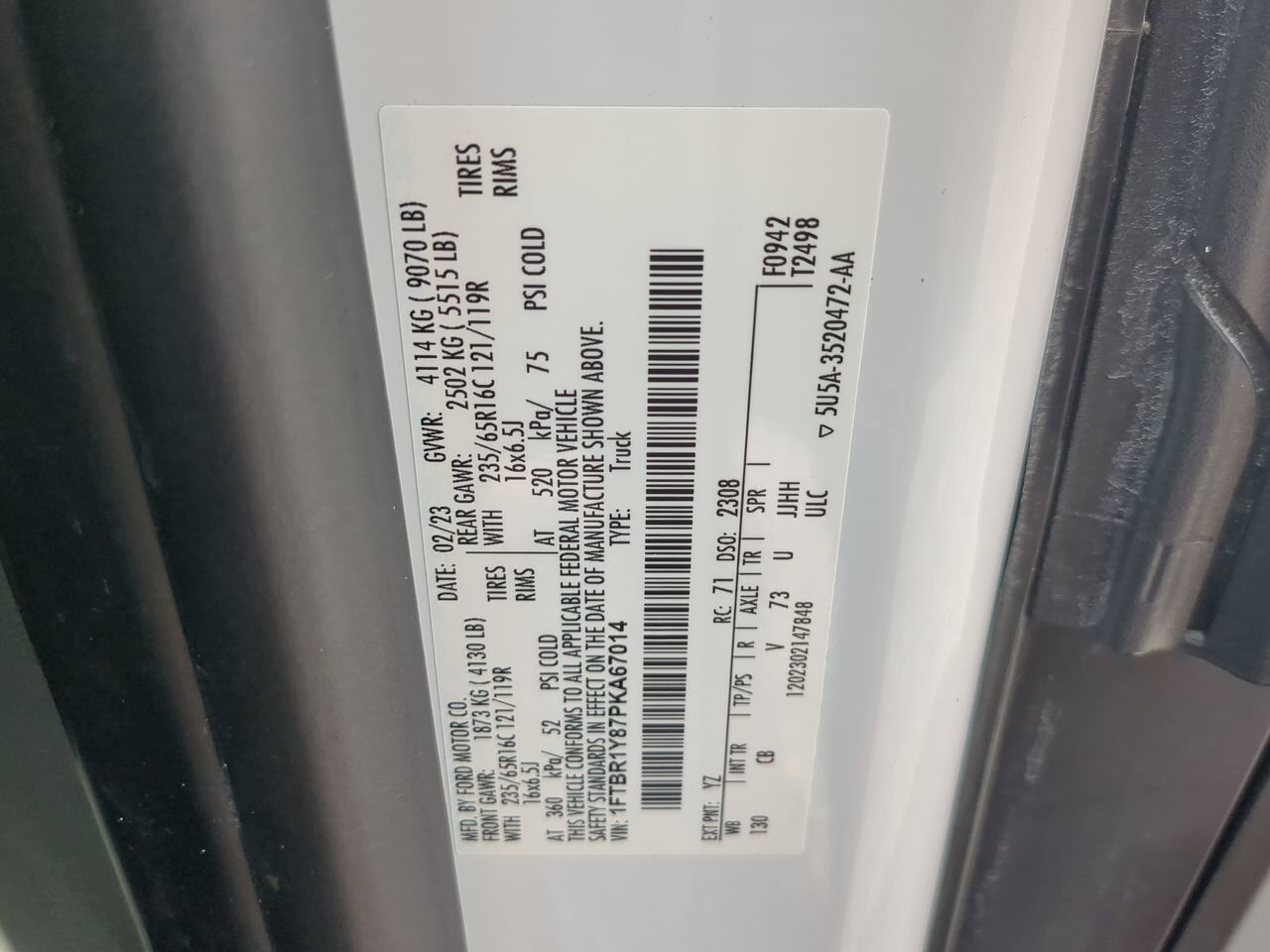 2023 Ford Transit Cargo Van Winder GA