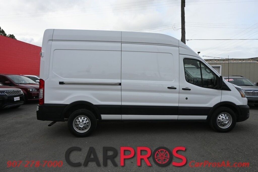 2023 Ford Transit Cargo Van High Roof - AWD - Keyless Entry - AdvanceTrac & RSC - AM/FM & Bluetooth - Cruise Control - Forward Collison Warning - Back Up Camera - Vinyl Flooring - 1-Owner Anchorage AK