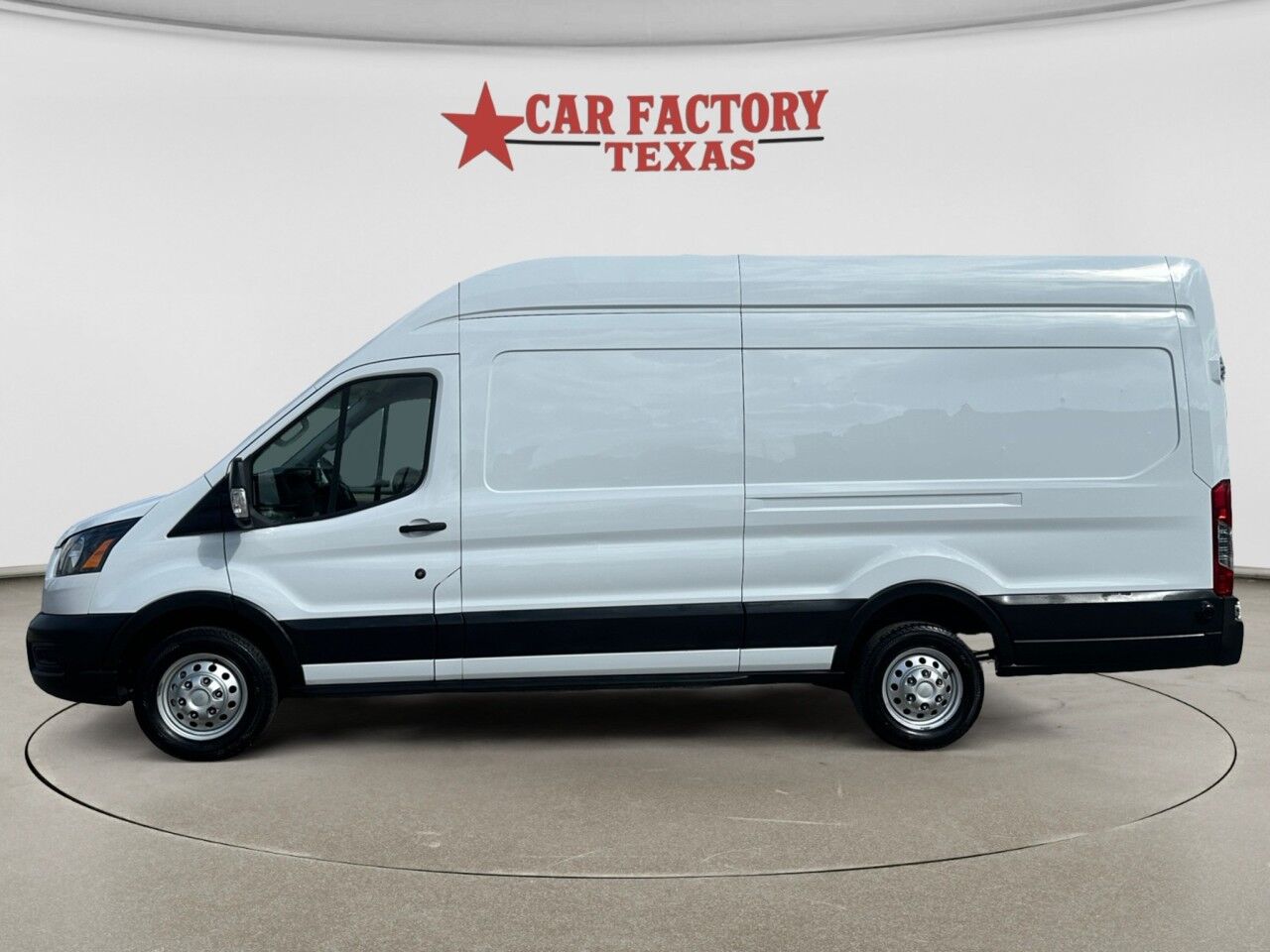 2023 Ford Transit Cargo Van T-350 148" EL Hi Rf 9950 GVWR RWD Lancaster TX