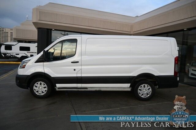 2023 Ford Transit Cargo Van T250 / 3.5L V6 / Exterior Upgrade Pkg / Power Mirrors, Windows & Locks / Lane Departure & Forward Collision Alert / Bluetooth / Backup Camera / Keyless Entry / Block Heater / Bulkhead / 1-Owner