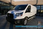 2023 Ford Transit Cargo Van T250 / 3.5L V6 / Exterior Upgrade Pkg / Power Mirrors, Windows & Locks / Lane Departure & Forward Collision Alert / Bluetooth / Backup Camera / Keyless Entry / Block Heater / Bulkhead / 1-Owner