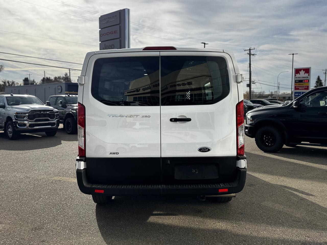 2023 Ford Transit Cargo Van T250 AWD | Low Roof | Low KMs | V6 | Backup Camera | FlexFuel Redwater AB