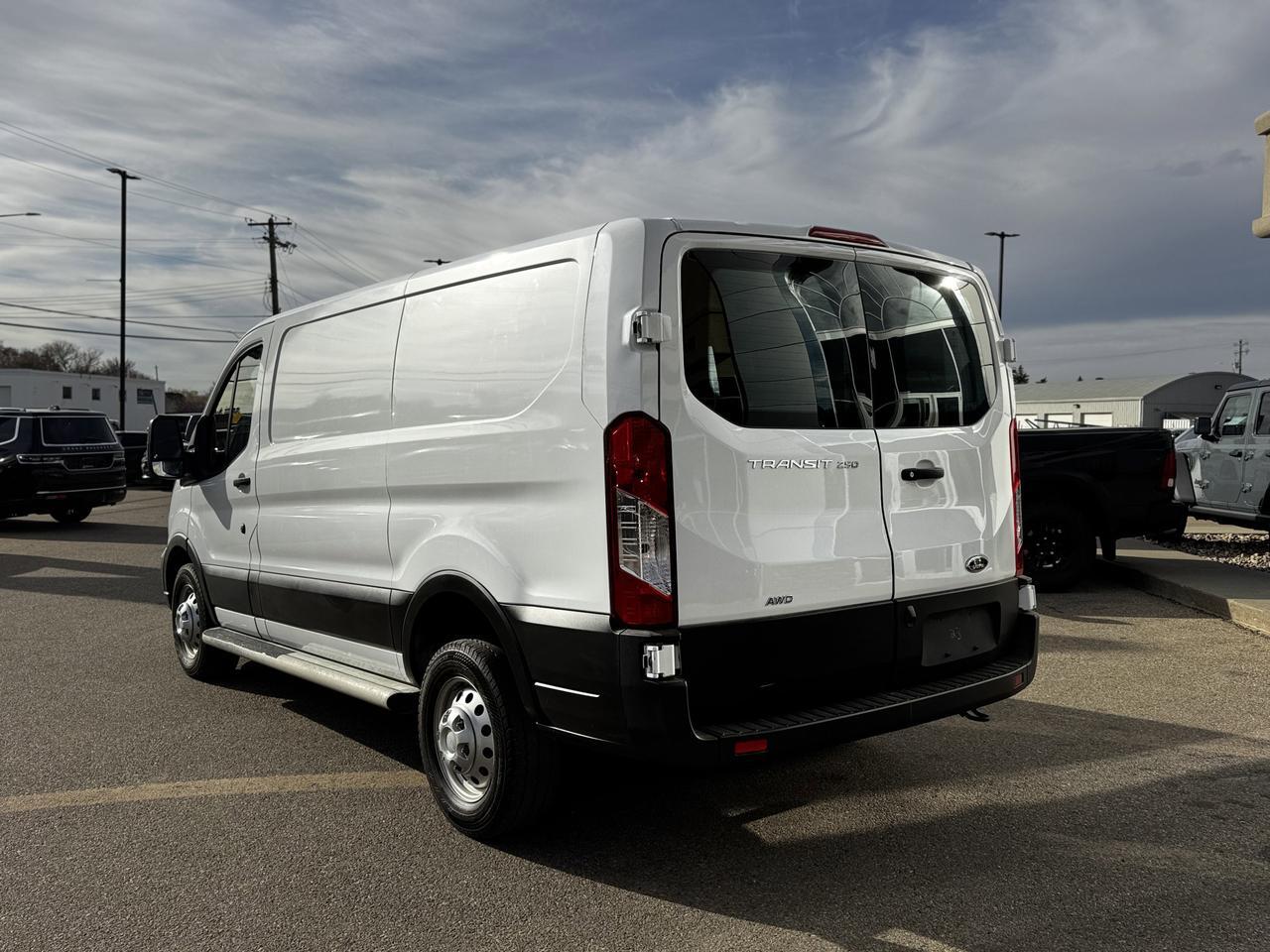 2023 Ford Transit Cargo Van T250 AWD | Low Roof | Low KMs | V6 | Backup Camera | FlexFuel Redwater AB