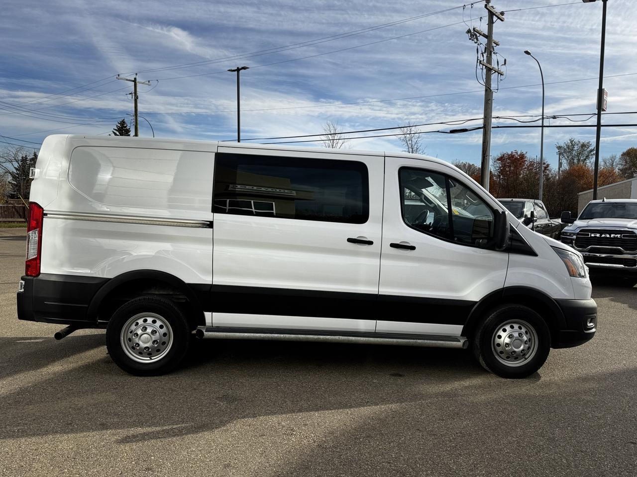 2023 Ford Transit Cargo Van T250 AWD | Low Roof | Low KMs | V6 | Backup Camera | FlexFuel Redwater AB