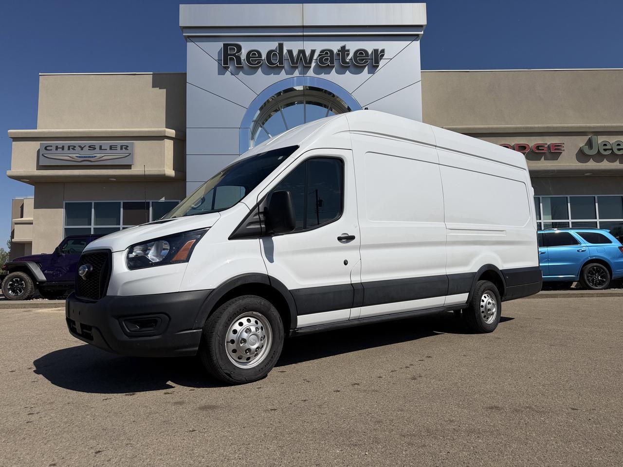 2023 Ford Transit Cargo Van T250 AWD | V6 FlexFuel | Extended High Roof | Low KMs | Rearview Camera | Bluetooth