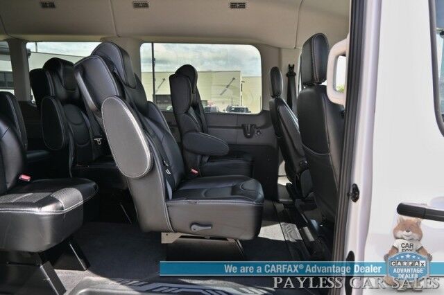 2023 Ford Transit Passenger Wagon Med Roof XLT / 3.5L V6 / Leather Bucket Seats / Navigation / Blind Spot Alert / Apple CarPlay & Android Auto / Seats 8 / 360 View Camera / Cruise Control / Air Conditioning /Fog Lights / Running Board / 1-Owner Anchorage AK