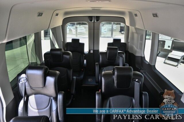 2023 Ford Transit Passenger Wagon Med Roof XLT / 3.5L V6 / Leather Bucket Seats / Navigation / Blind Spot Alert / Apple CarPlay & Android Auto / Seats 8 / 360 View Camera / Cruise Control / Air Conditioning /Fog Lights / Running Board / 1-Owner Anchorage AK
