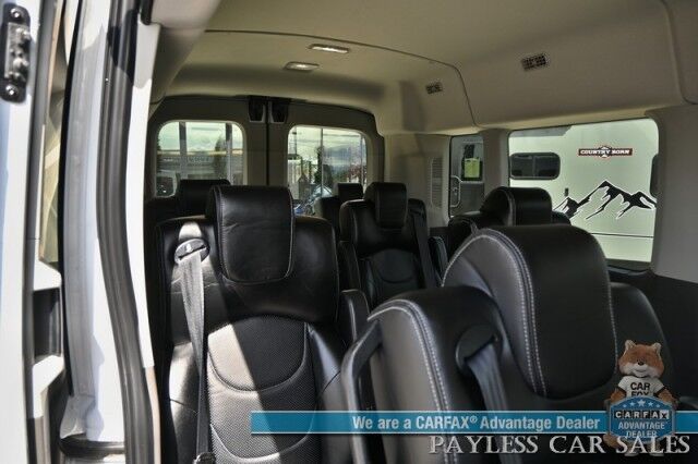 2023 Ford Transit Passenger Wagon Med Roof XLT / 3.5L V6 / Leather Bucket Seats / Navigation / Blind Spot Alert / Apple CarPlay & Android Auto / Seats 8 / 360 View Camera / Cruise Control / Air Conditioning /Fog Lights / Running Board / 1-Owner Anchorage AK