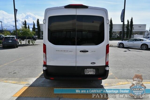 2023 Ford Transit Passenger Wagon Med Roof XLT / 3.5L V6 / Leather Bucket Seats / Navigation / Blind Spot Alert / Apple CarPlay & Android Auto / Seats 8 / 360 View Camera / Cruise Control / Air Conditioning /Fog Lights / Running Board / 1-Owner Anchorage AK