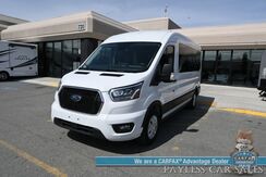 2023_Ford_Transit Passenger Wagon Med Roof_XLT / 3.5L V6 / Leather Bucket Seats / Navigation / Blind Spot Alert / Apple CarPlay & Android Auto / Seats 8 / 360 View Camera / Cruise Control / Air Conditioning /Fog Lights / Running Board / 1-Owner_ Anchorage AK